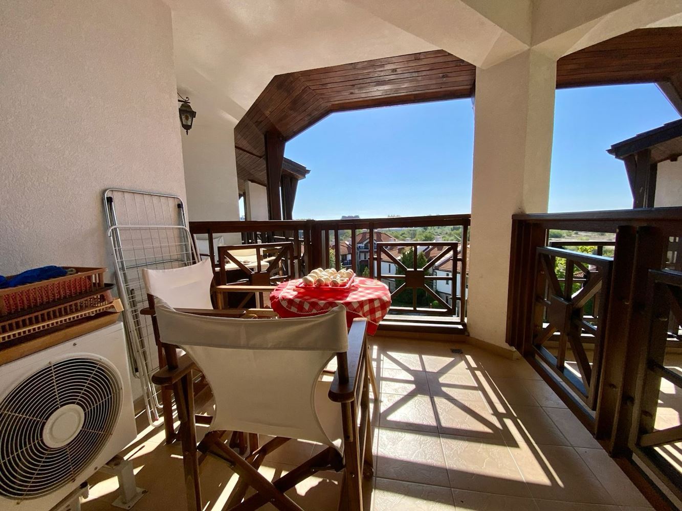 Spacious fully furnished studio with pool view in Sunny Beach – comfort, tranquility, and excellent investment