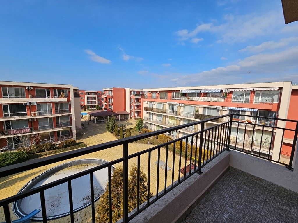 Fully Furnished One-Bedroom Apartment on the Top Floor in Sunny Beach – Pool View and Luxurious Atmosphere