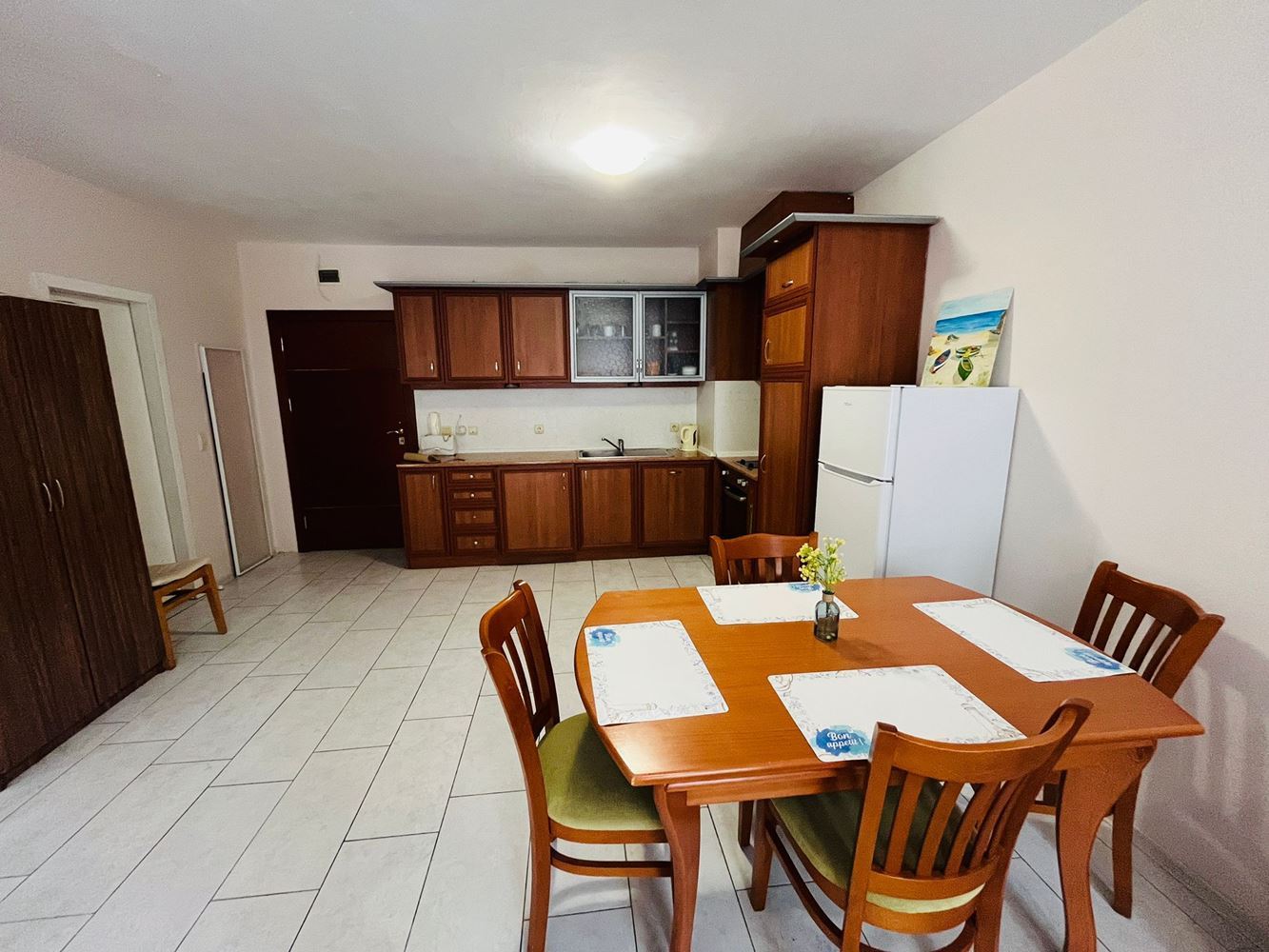 Excellent one-bedroom apartment in the heart of Nessebar with a large terrace and beautiful view