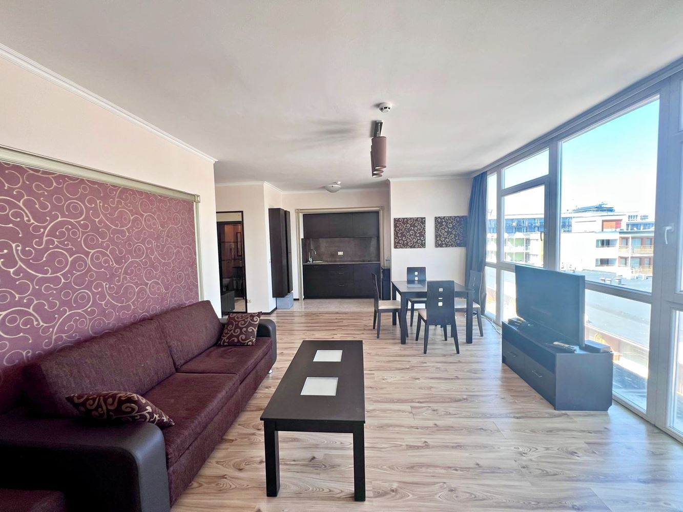 One-Bedroom Apartment with Panoramic Sea View on the First Line – Spacious Apartment in Sunny Beach