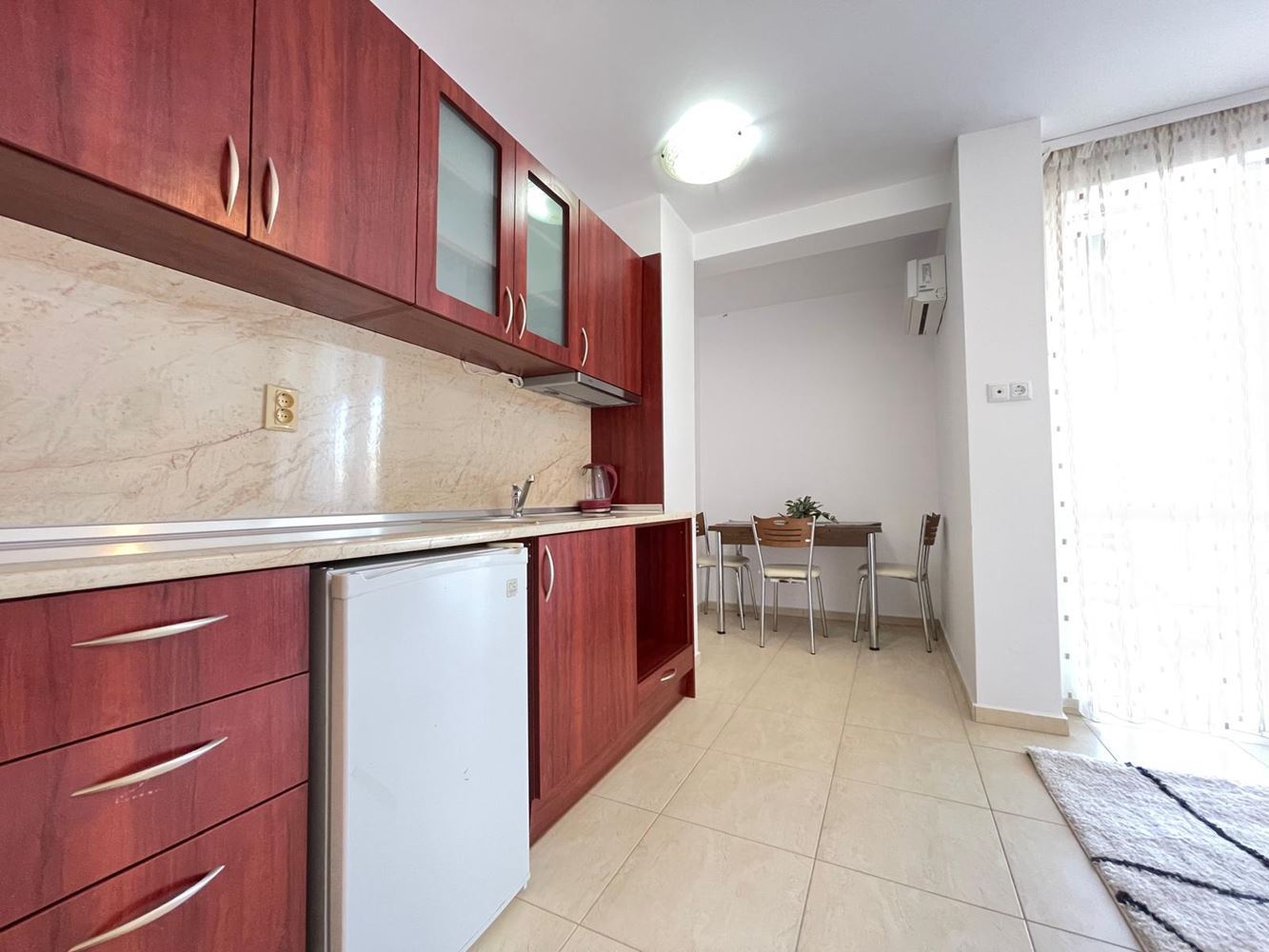 Stylish furnished studio in a year-round complex in Sunny Beach, 400 meters from the beach
