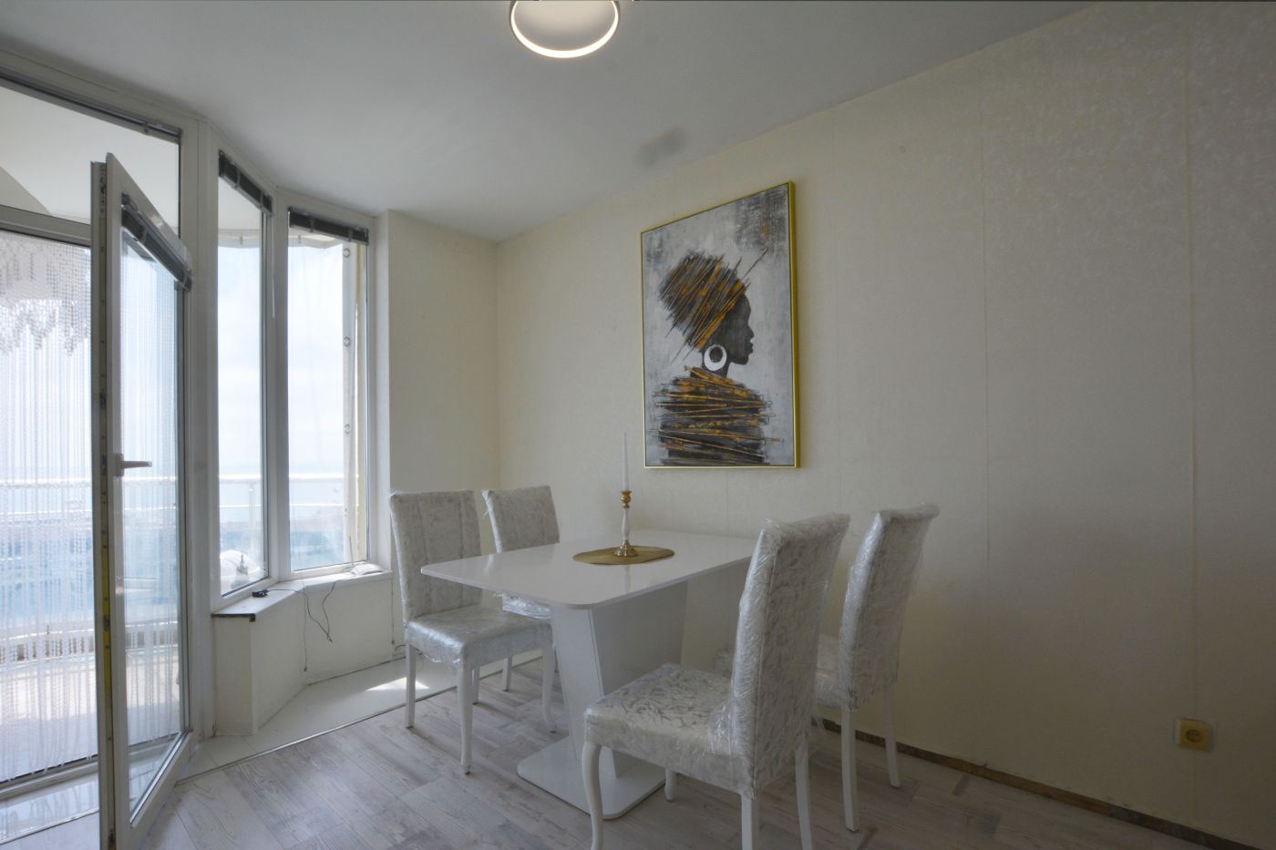 Luxury two-bedroom apartment with sea view on the first line in Ravda – 114 m², two terraces, and full comfort