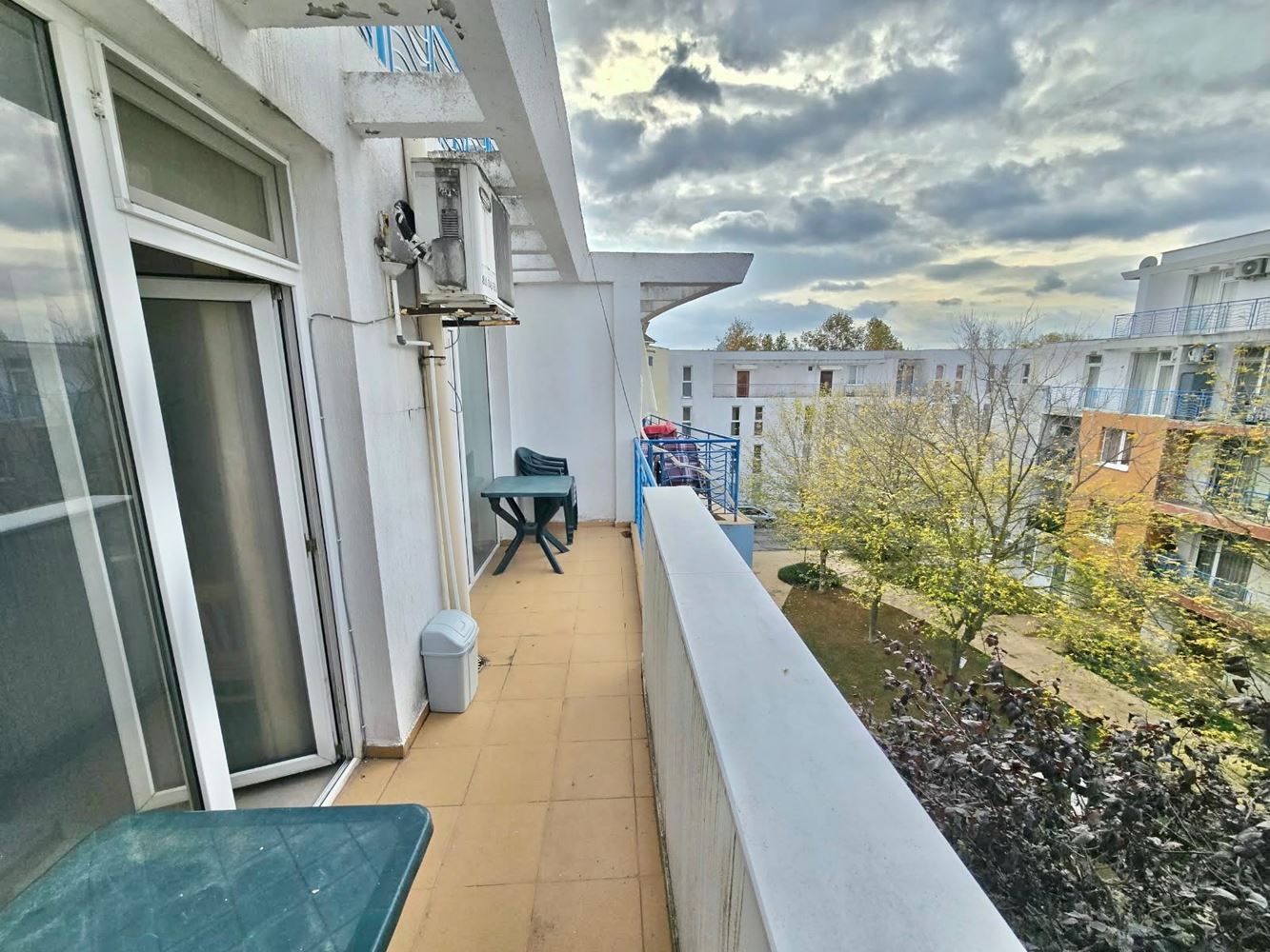 Spacious Two-Bedroom Duplex Apartment with Three Balconies in Sunny Beach – Act 16, Residential Electricity and Pool View