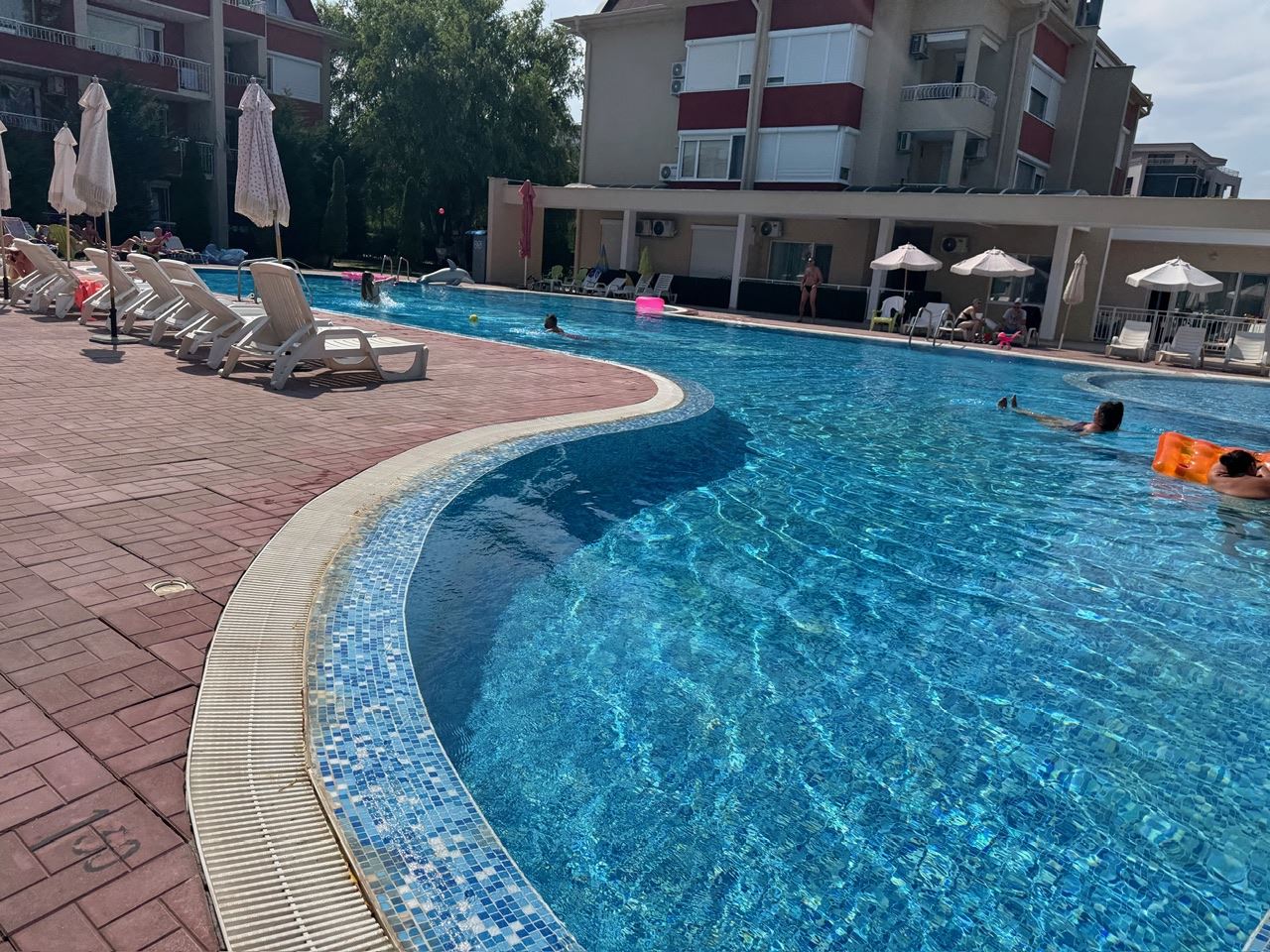 Spacious Studio with Pool View in Sunny Beach – Residential Electricity and Excellent Infrastructure