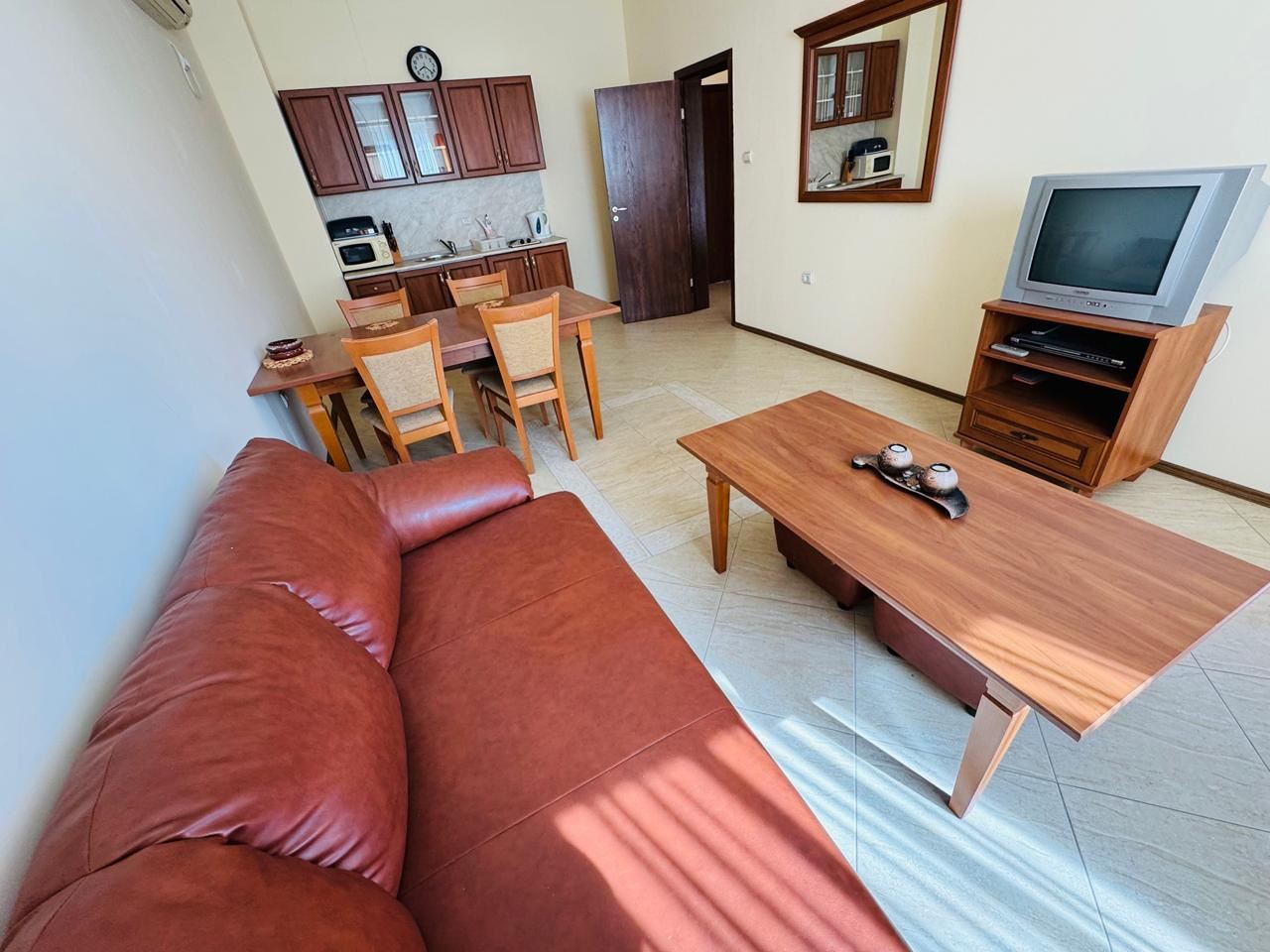 One-Bedroom Apartment with Pool View – Only 300 m from the Sea in Sunny Beach