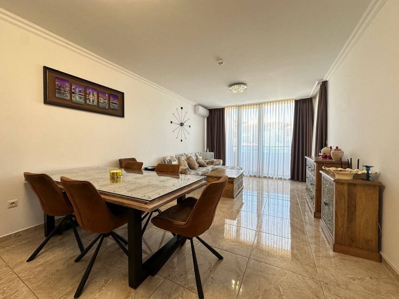 Two-Bedroom Apartment with Sea View 200 m from the Beach in Sveti Vlas