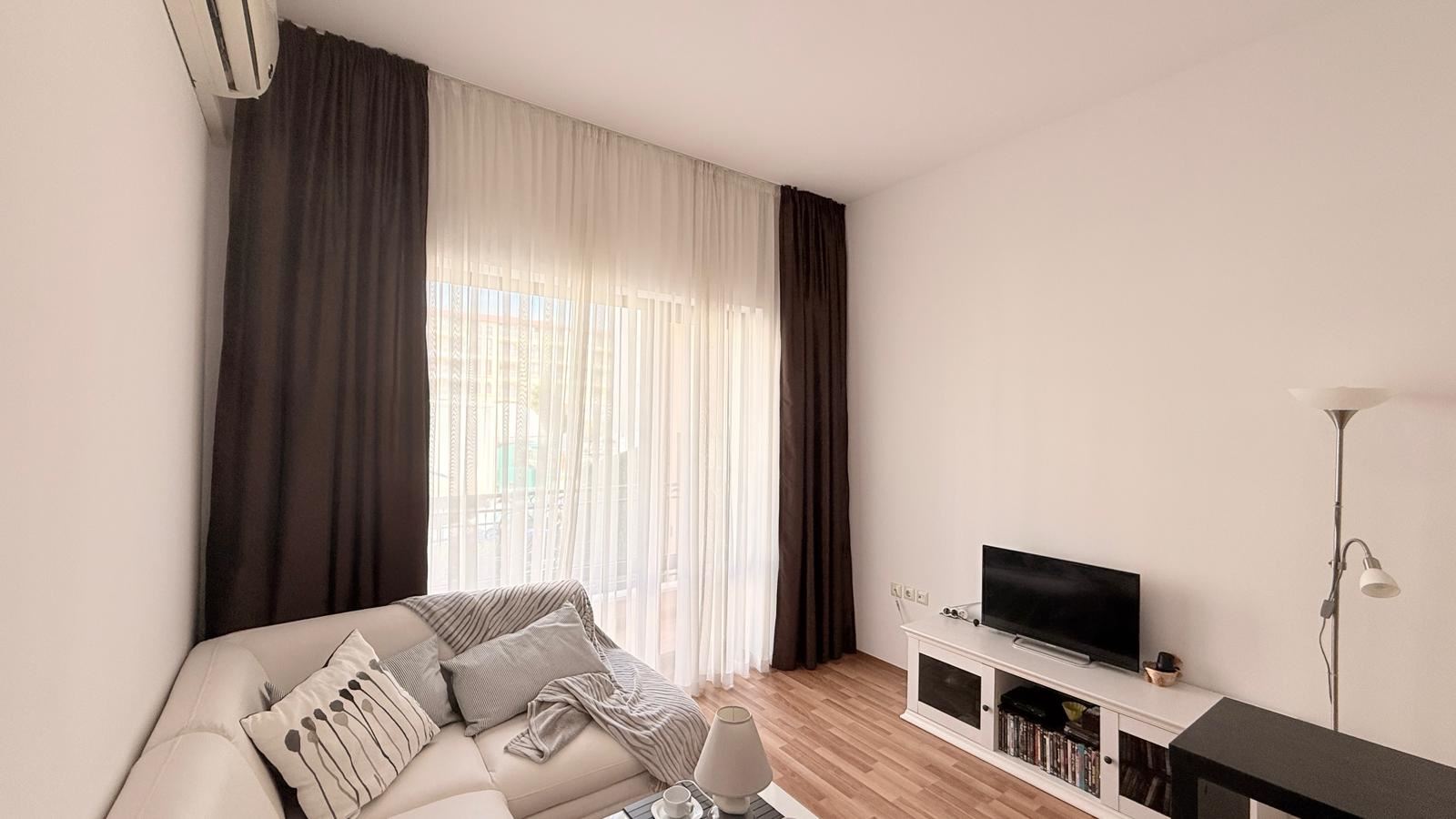 Cozy studio in Sunny Beach – fully furnished, with a small garden and excellent rental potential