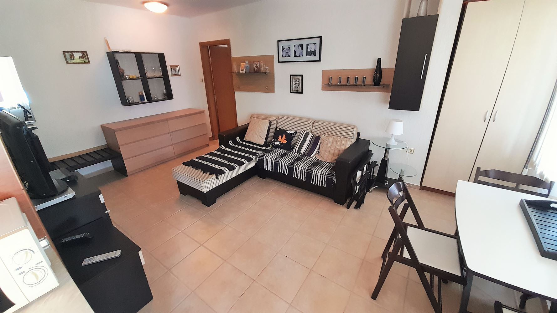 Cozy One-Bedroom Apartment with Spacious Terraces and a Low Maintenance Fee in Sunny Beach
