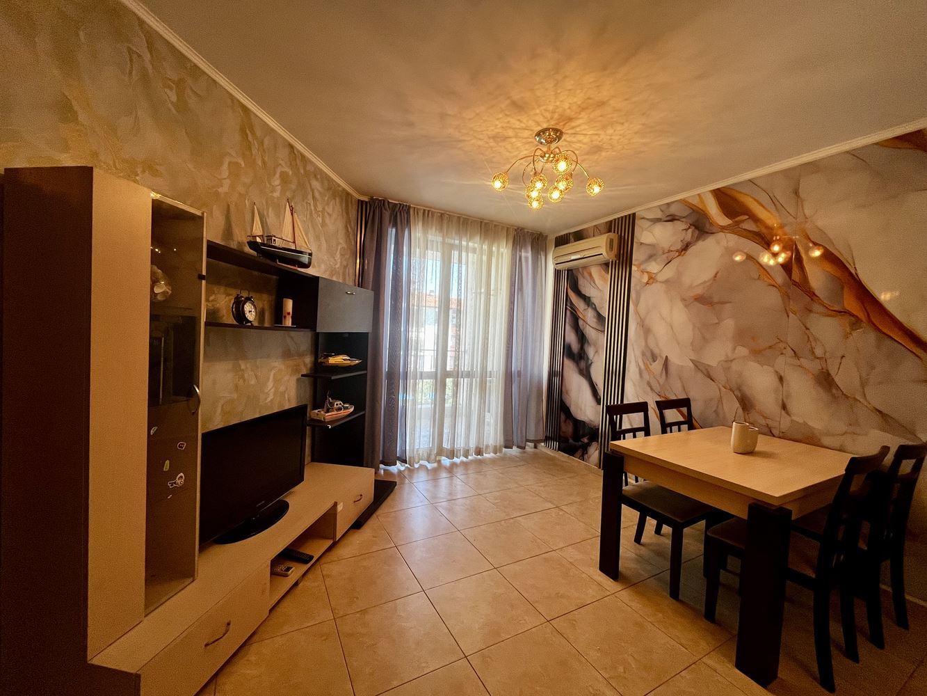 Spacious Two-Bedroom Apartment in Nessebar – Fully Furnished and Ready to Move In