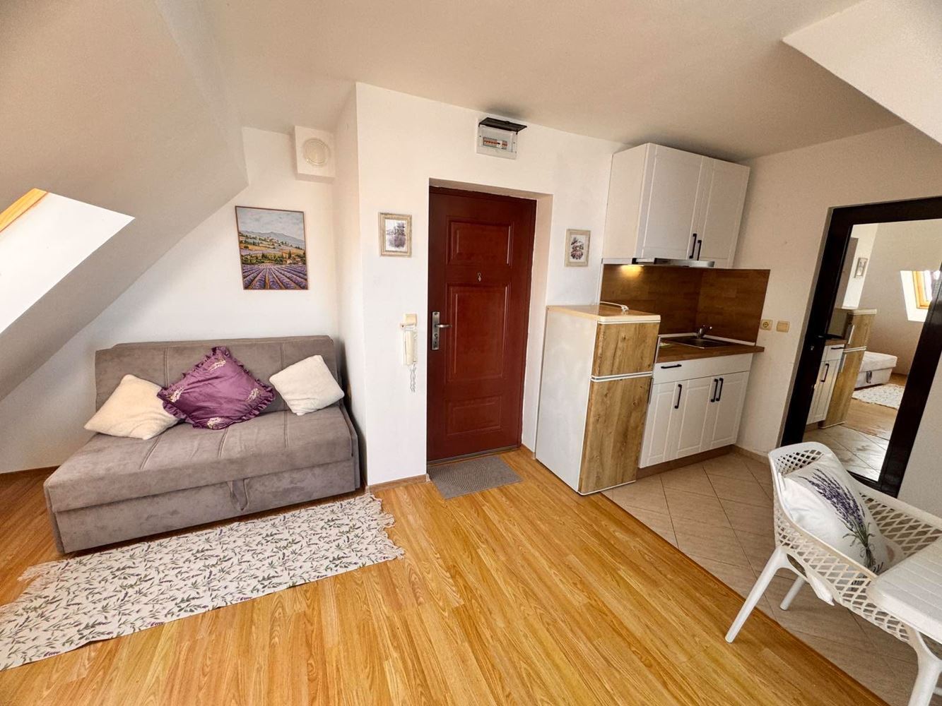 Stylish Studio with Panoramic Terrace in Pomorie – Low Maintenance Fee, Southern Exposure, and Excellent Location Near the Sea