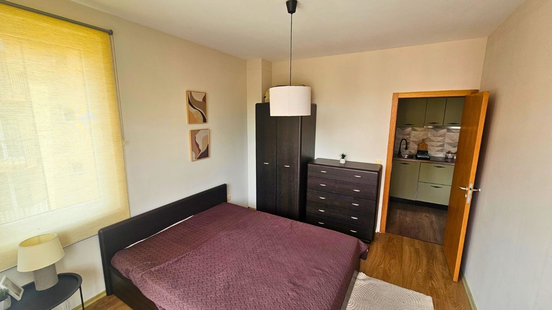 Fully furnished one-bedroom apartment after renovation in Sunny Beach