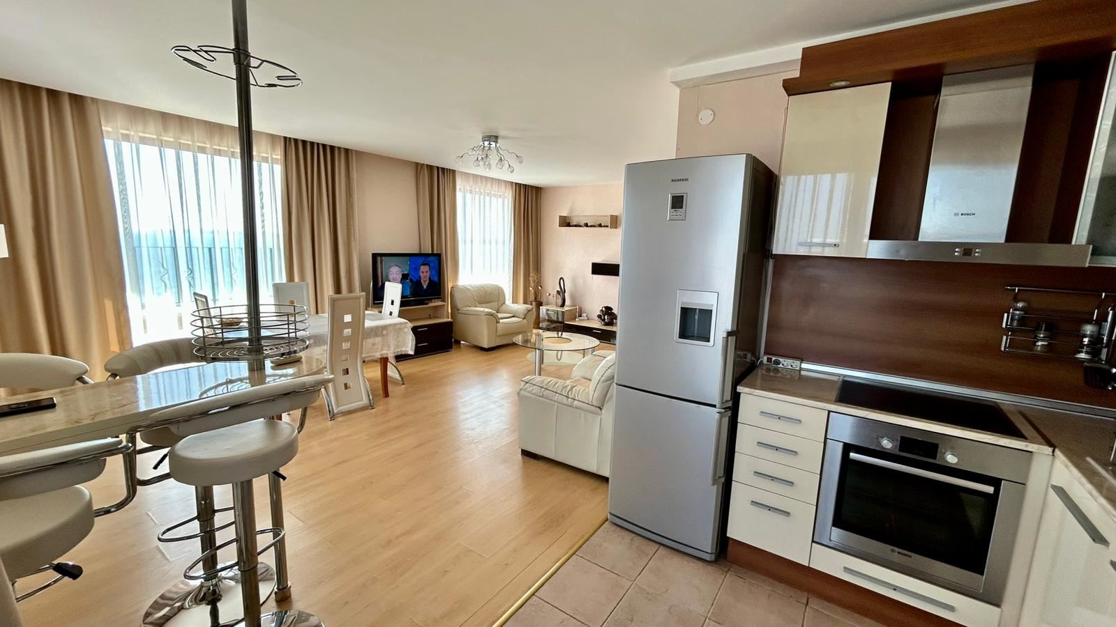 Sveti Vlas – three-bedroom apartment with direct panoramic sea view in a first-line complex