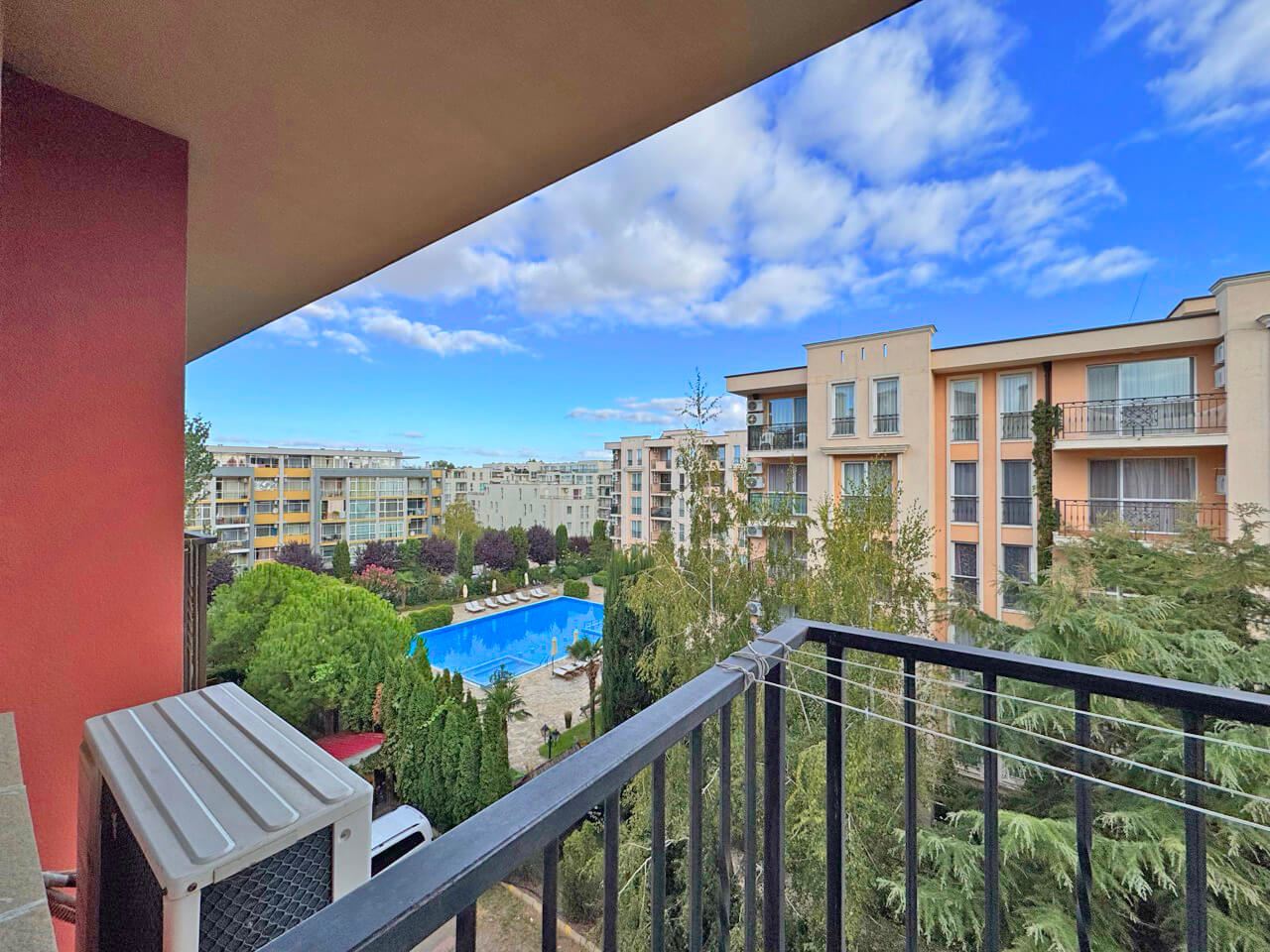 Furnished Studio with Pool View in Sunny Beach – An Excellent Choice for Holidays and Investment