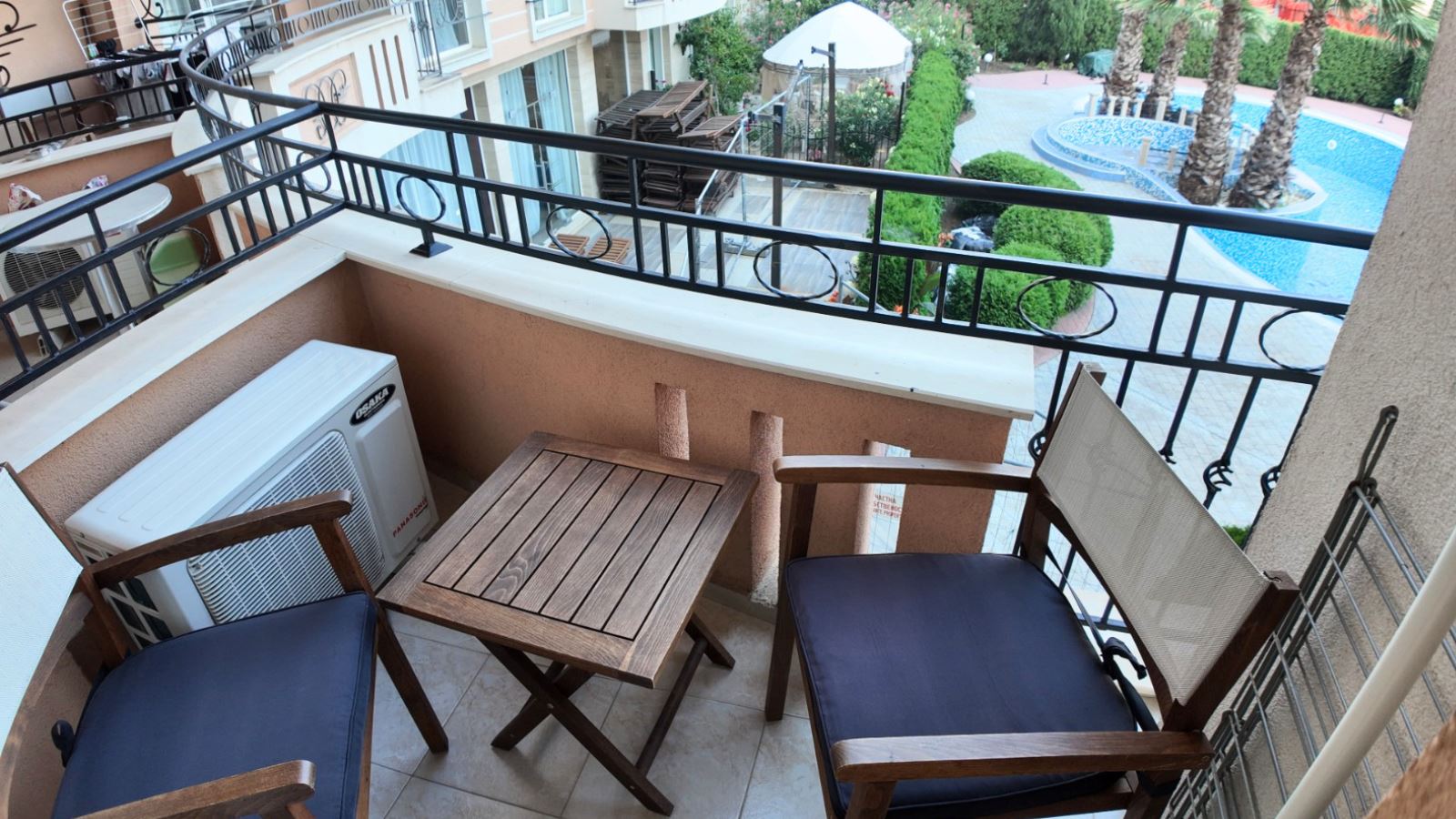 Stylish Studio with Pool View in Sunny Beach – Comfort and Excellent Amenities