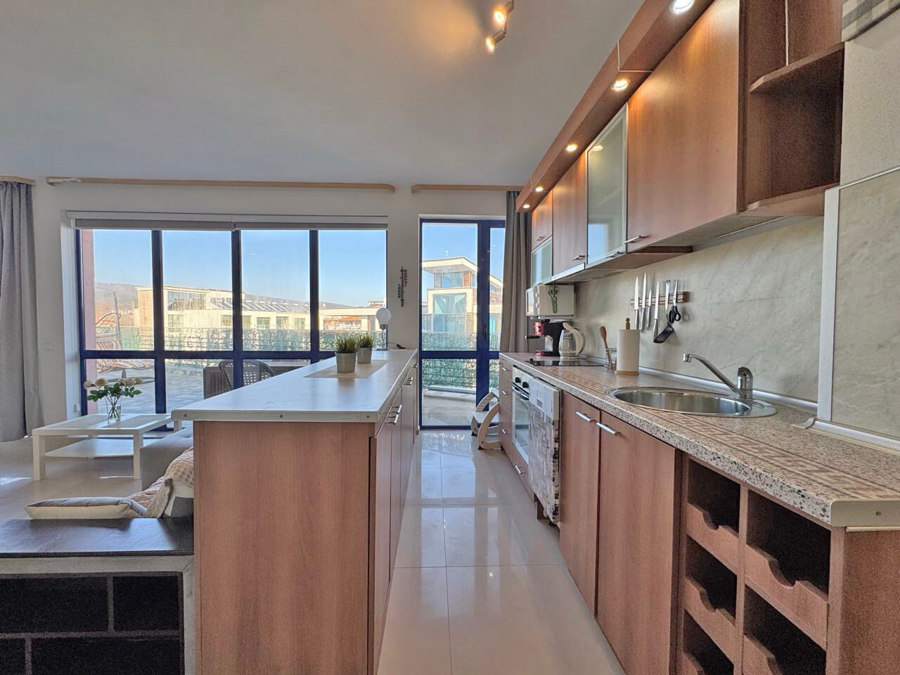 Luxury penthouse in Sunny Beach with an impressive panoramic terrace and excellent location