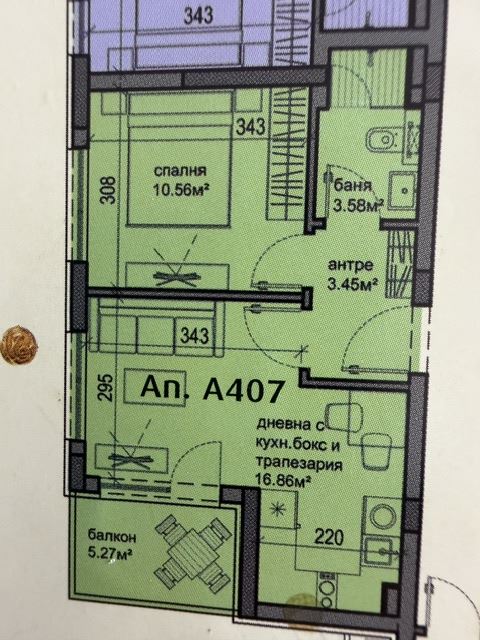New One-Bedroom Apartment with a Spacious Balcony in a Modern Complex in Ravda