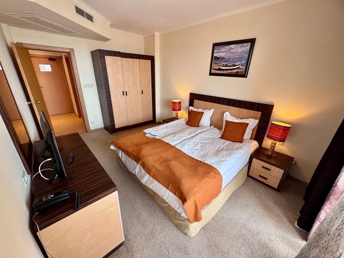 One-Bedroom Apartment on the First Line with Panoramic Sea View in Sunny Beach