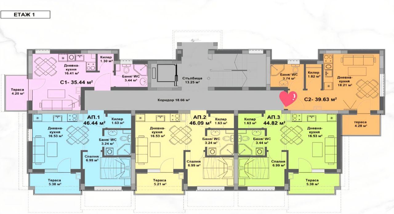 Functional ground-floor studio – excellent opportunity for investment or a cozy home