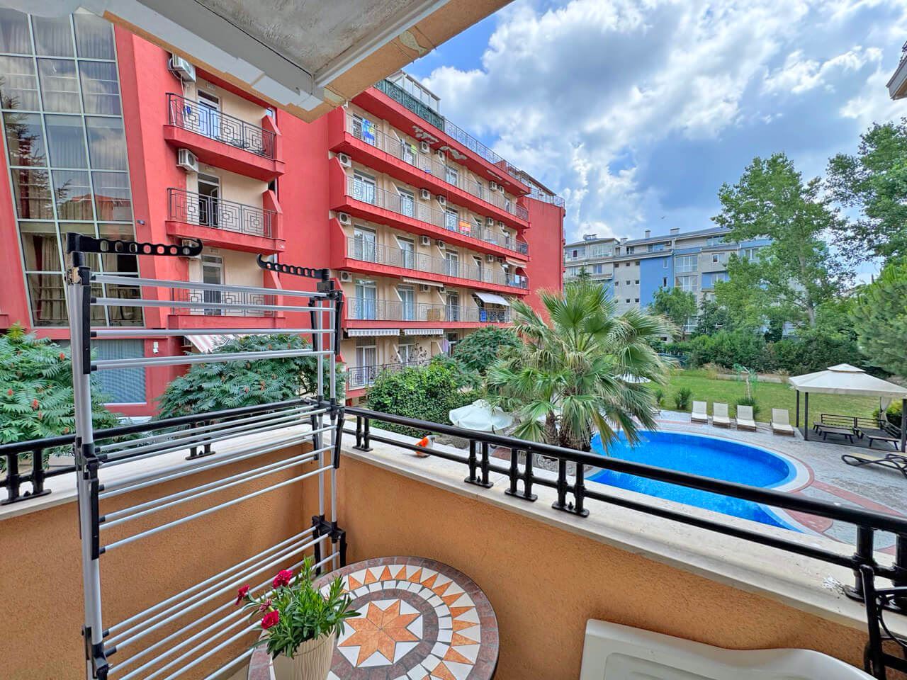 Luxury One-Bedroom Apartment with Pool View in a Prestigious Complex in Sunny Beach
