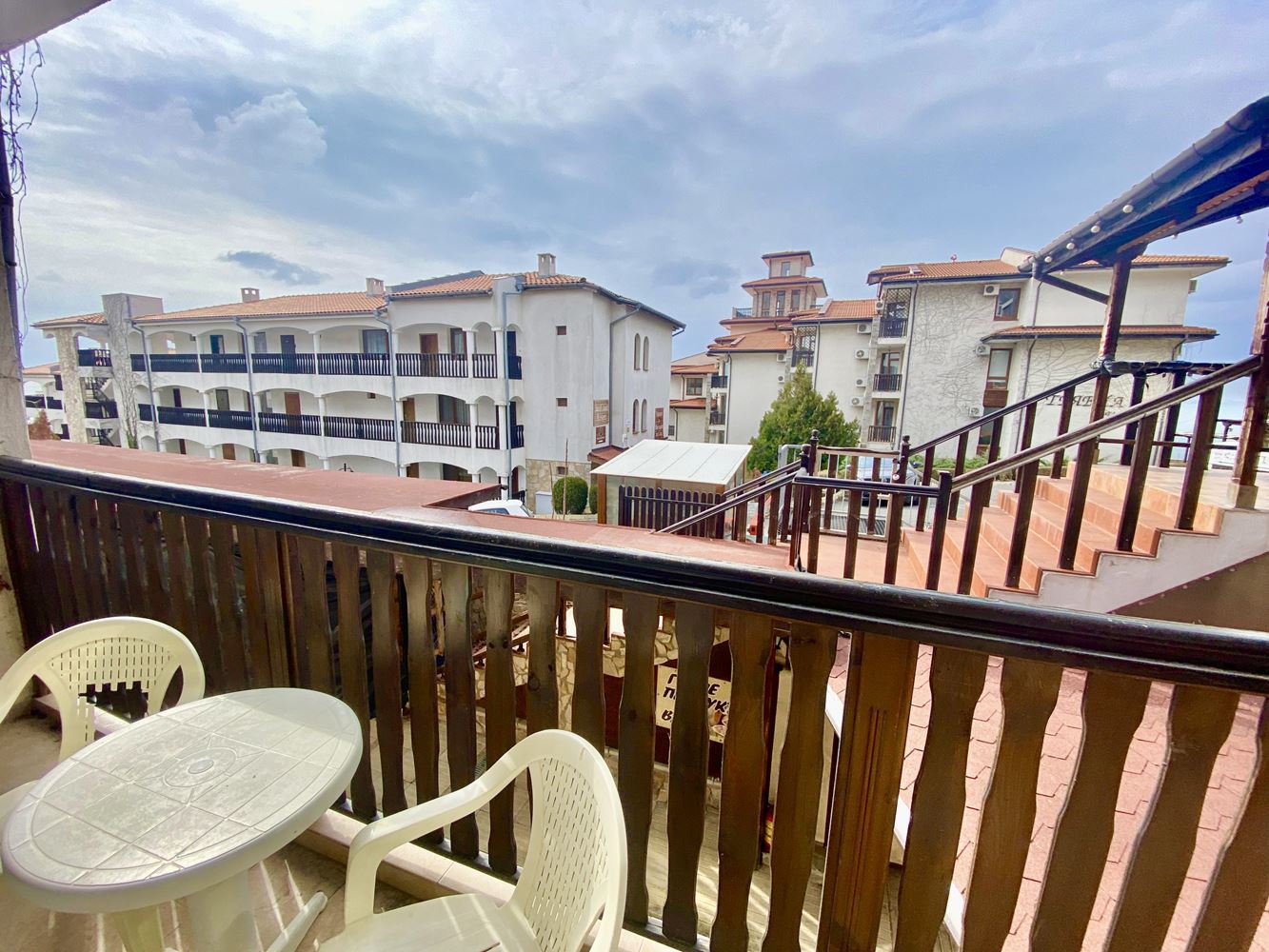 Luxury apartment on the first sea line in Sveti Vlas – two bedrooms, sea view and full infrastructure