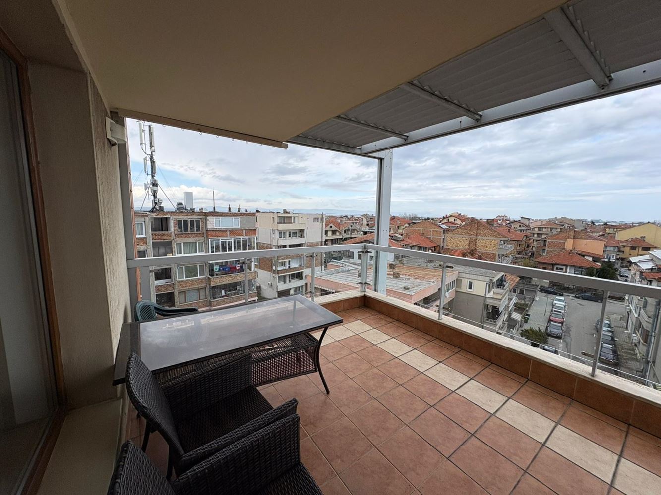 Pomorie – Spacious Two-Bedroom Apartment on the First Line with Sea View and Low Maintenance Fee