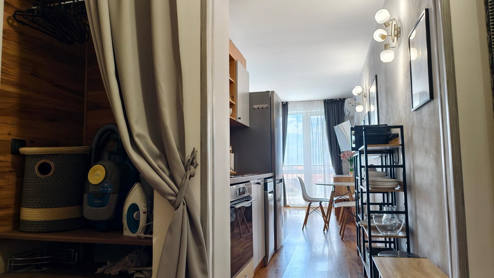 Spacious Modern Furnished Studio with a Separate Bedroom in a Complex in Aheloy – Ready to Move In