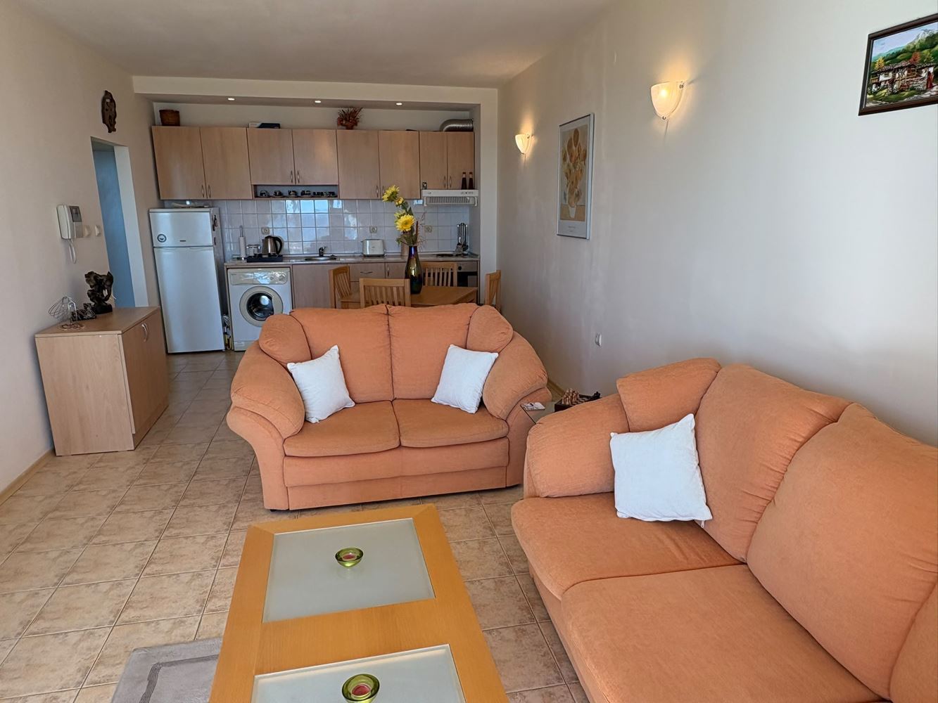 First Line in Sveti Vlas – Spacious One-Bedroom Apartment with Sea View