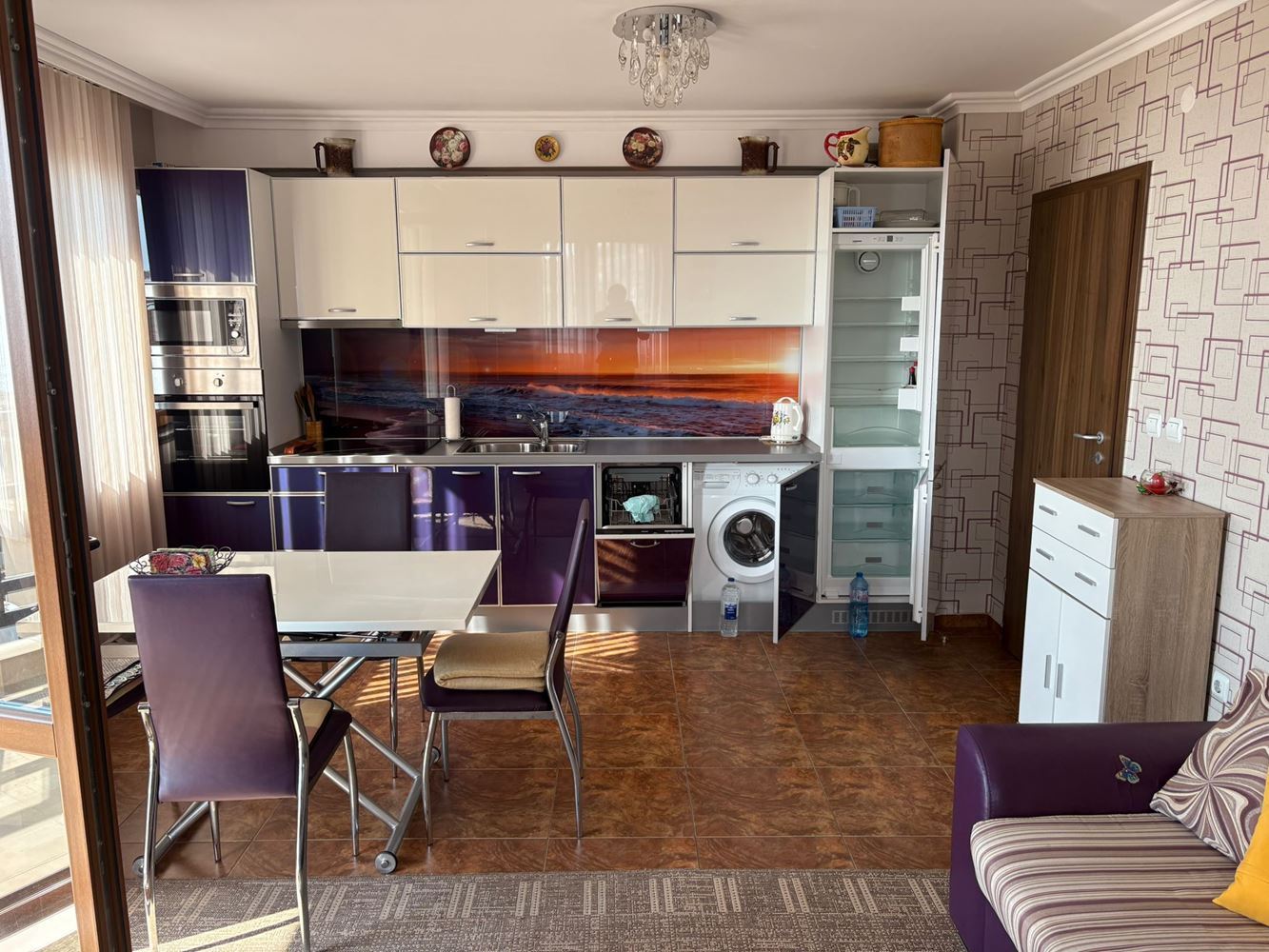 Three-room Apartment with Panoramic Sea View in Sveti Vlas – 200 m from the Beach