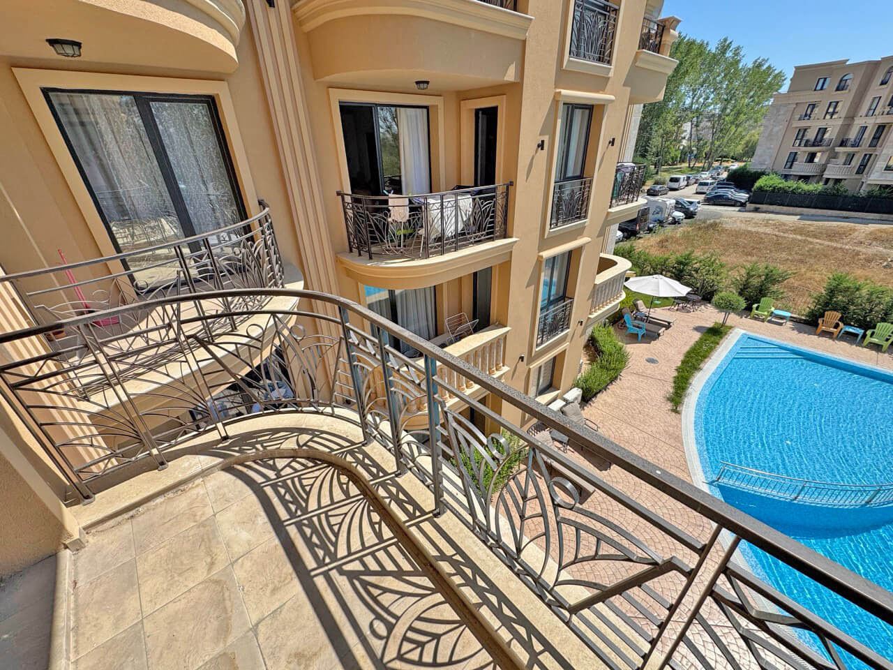 Sunny Beach: New One-Bedroom Apartment with a Beautiful Pool View