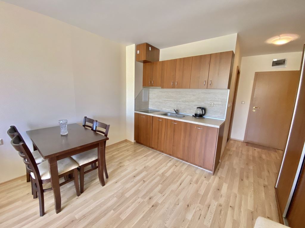 Functional studio with mountain view – Sunny Beach, northern area, 500 m from the beach