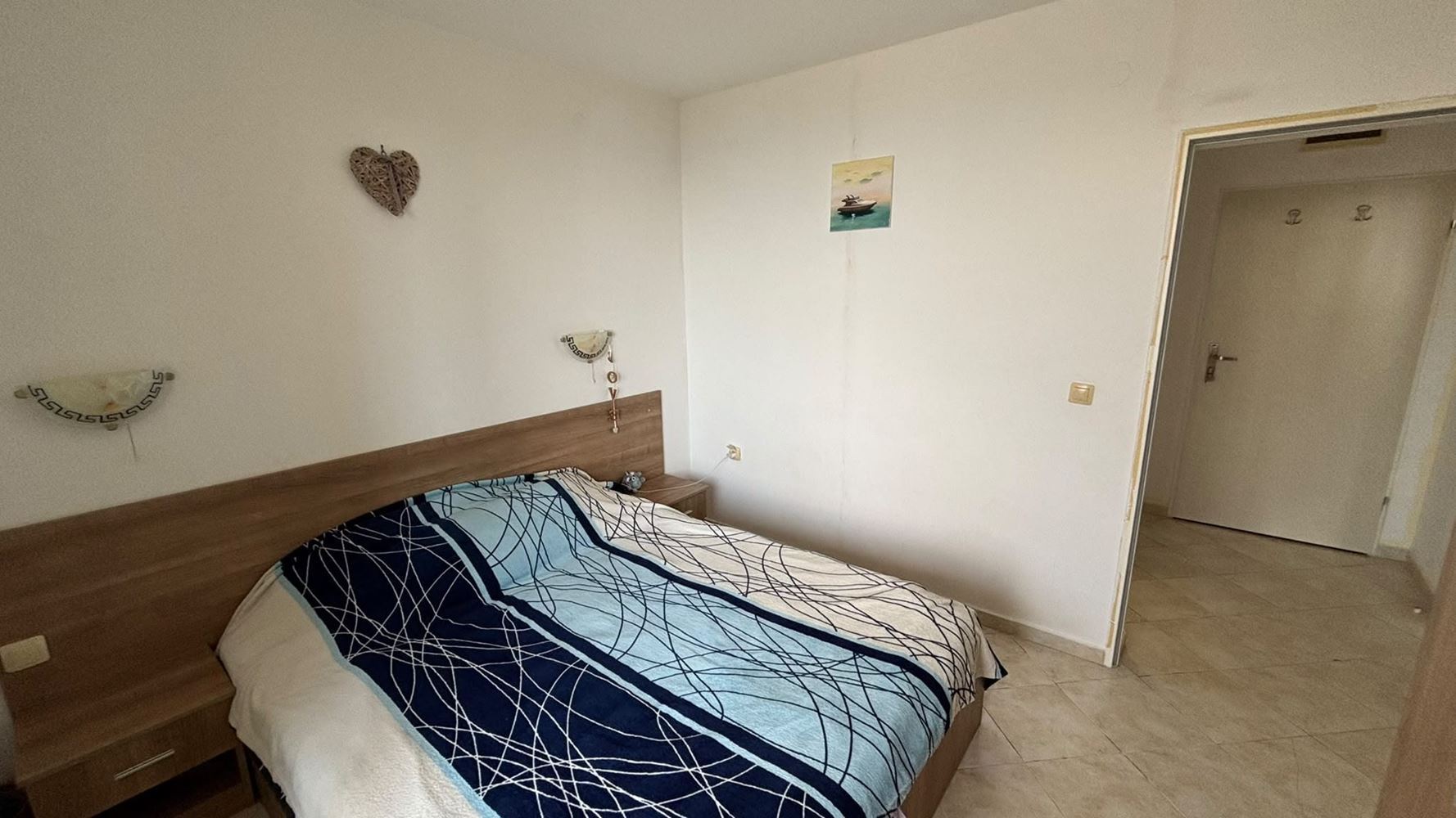 One-bedroom apartment with sea view in Sveti Vlas – no maintenance fee, with parking, ready to move in