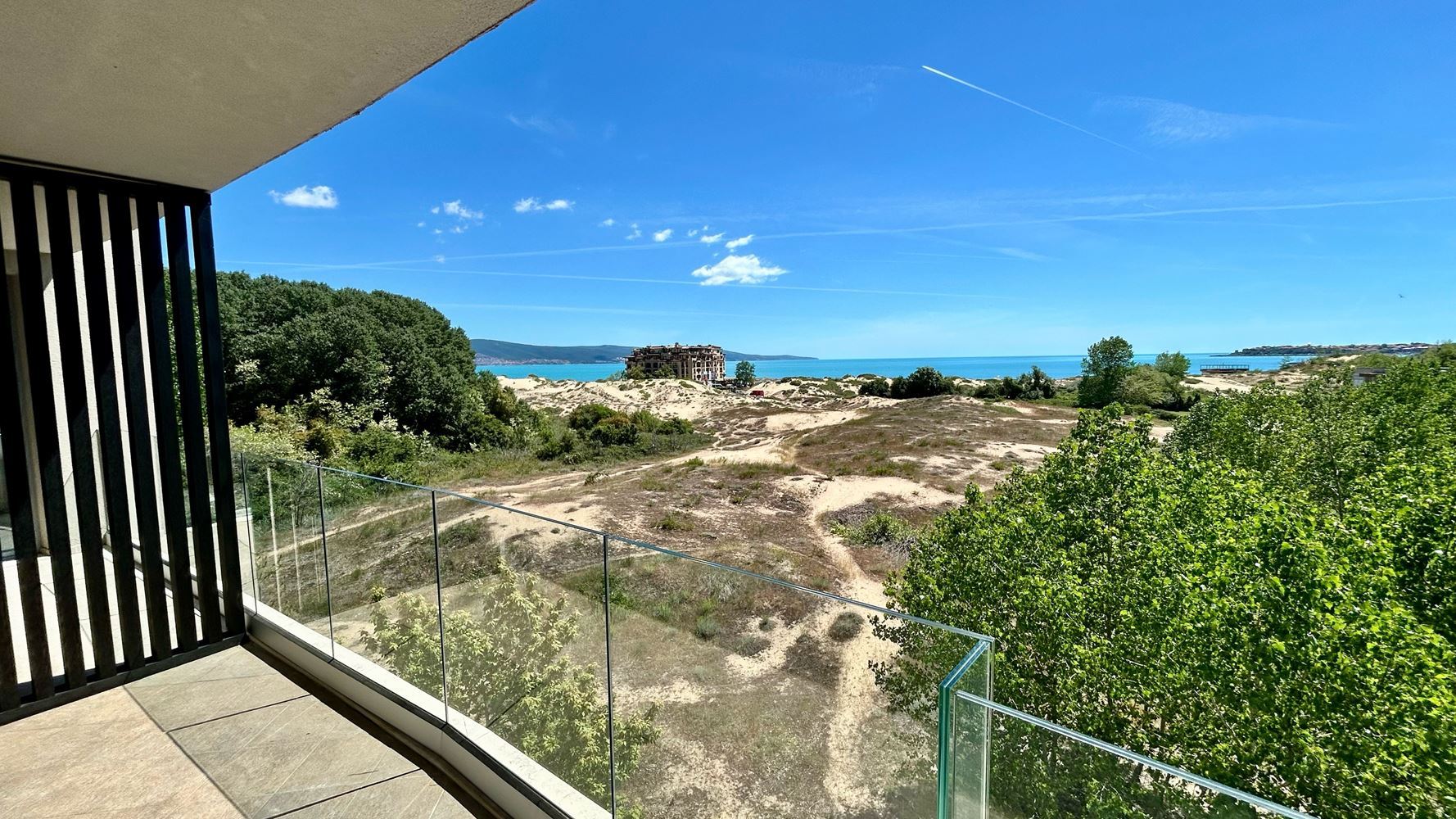 Elegant Apartment with Two Bedrooms and Panoramic Sea View on the First Sea Line in Sunny Beach