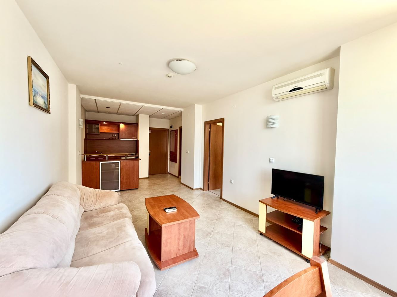 Spacious One-Bedroom Apartment with Sea View on the Second Line in Sunny Beach