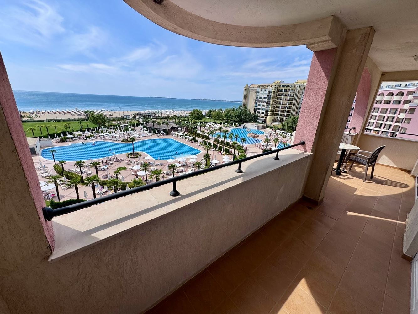 One-Bedroom Apartment on the First Line with Panoramic Sea View in Sunny Beach