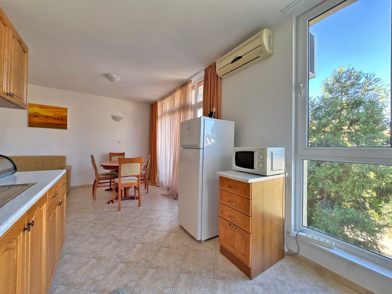 Furnished Apartment with Pool View in a Peaceful Green Area in Sunny Beach
