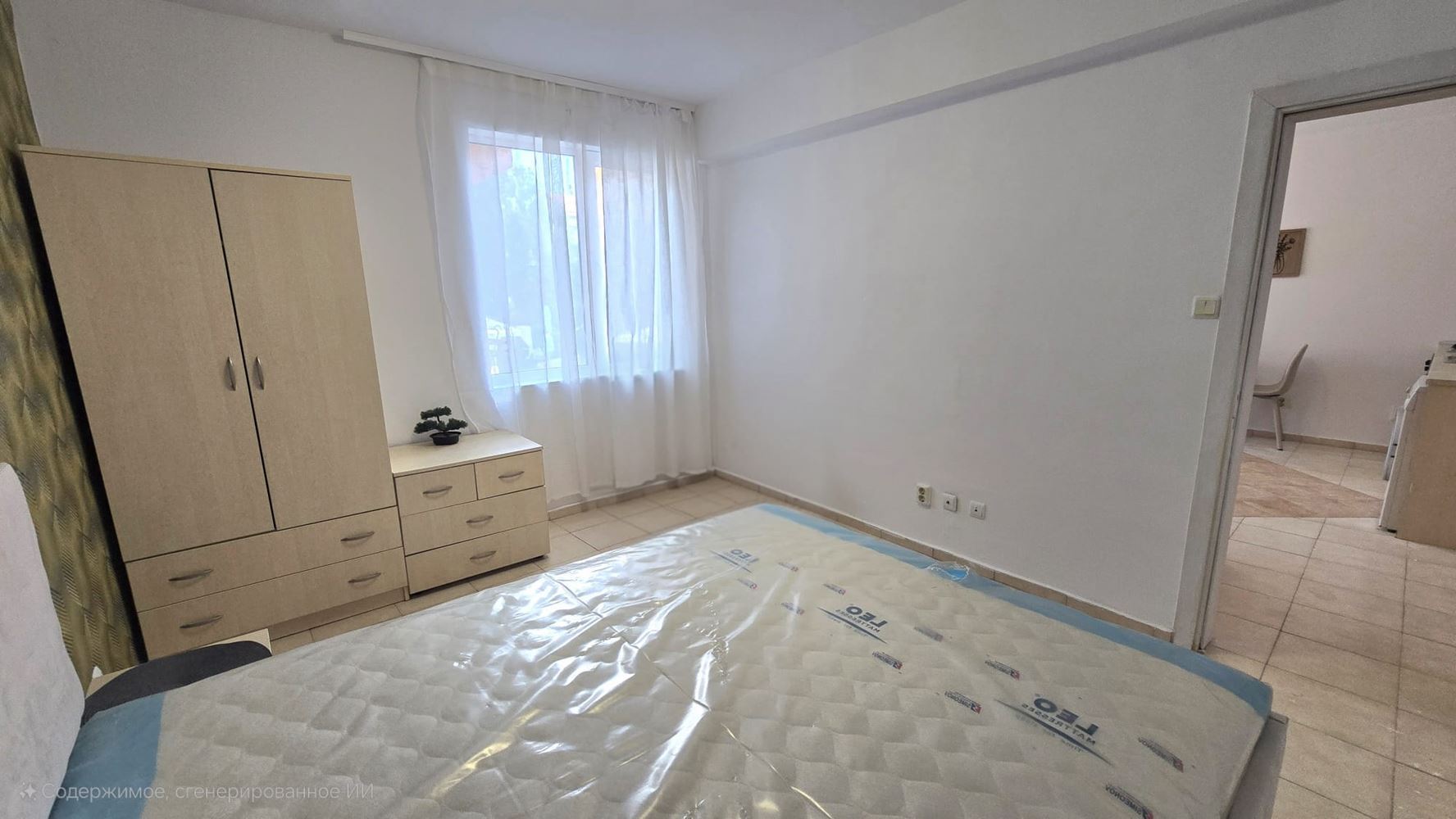 Three-room apartment with southern exposure and pool view in Sunny Beach
