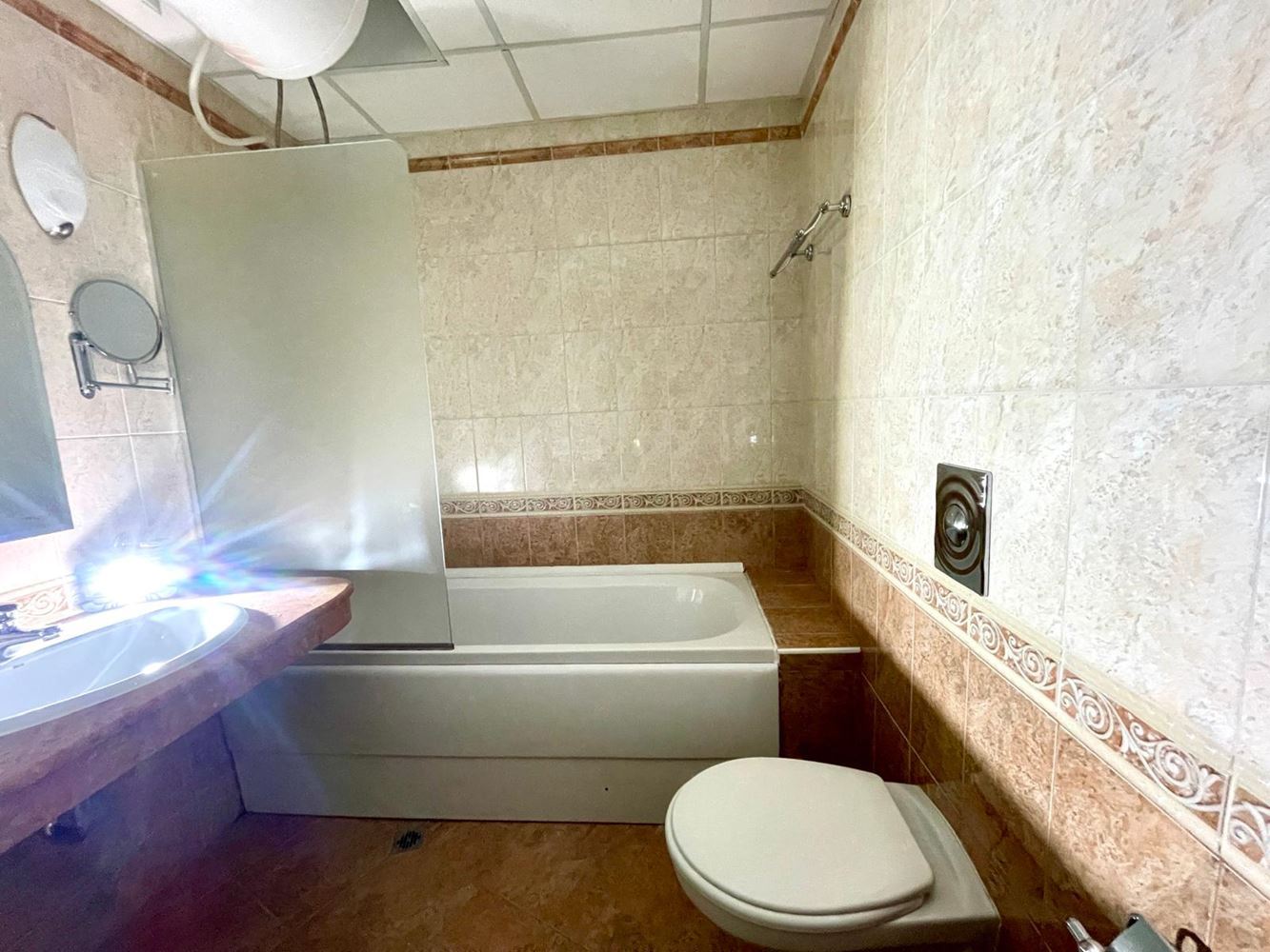 Spacious one-bedroom apartment on the first line with sea view in Pomorie