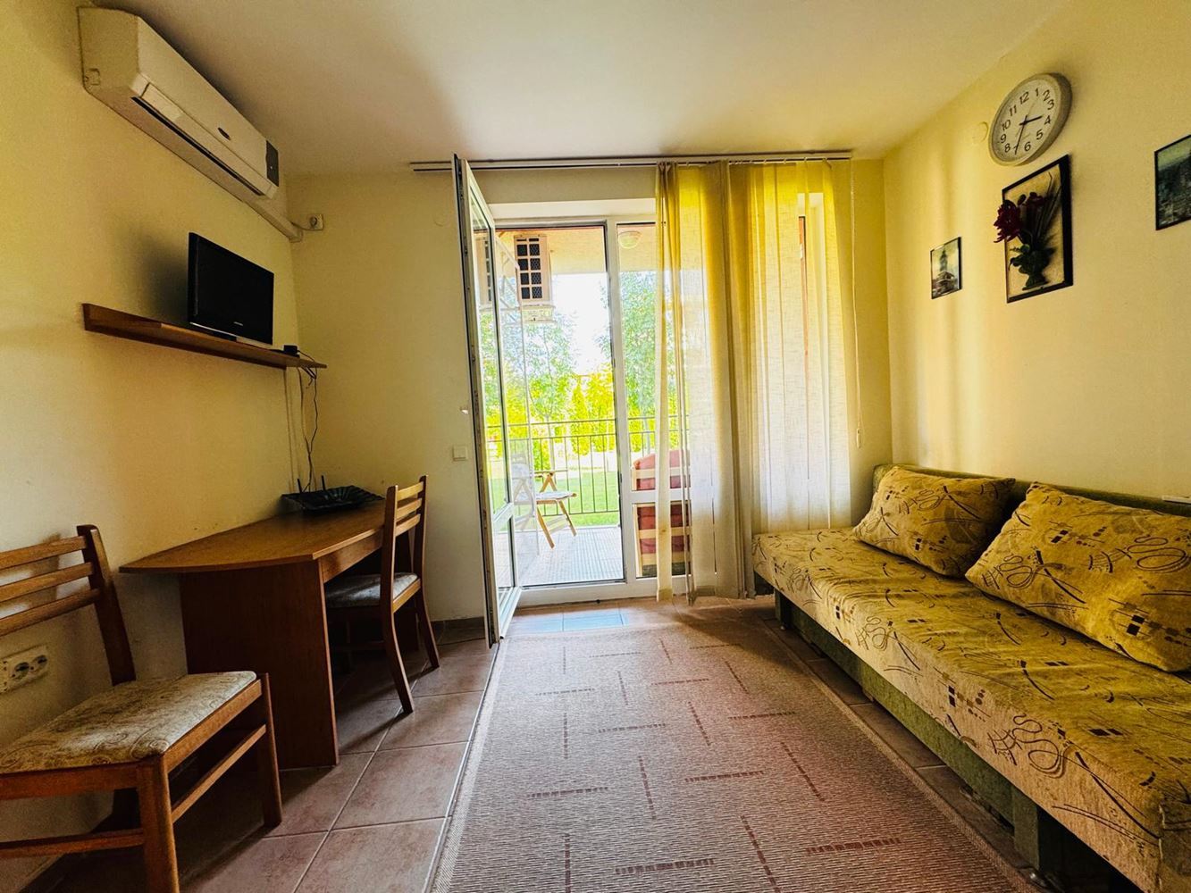 Cozy Three-room Apartment on the Ground Floor in Sunny Beach – Excellent Investment Near the Aquapark and the Sea