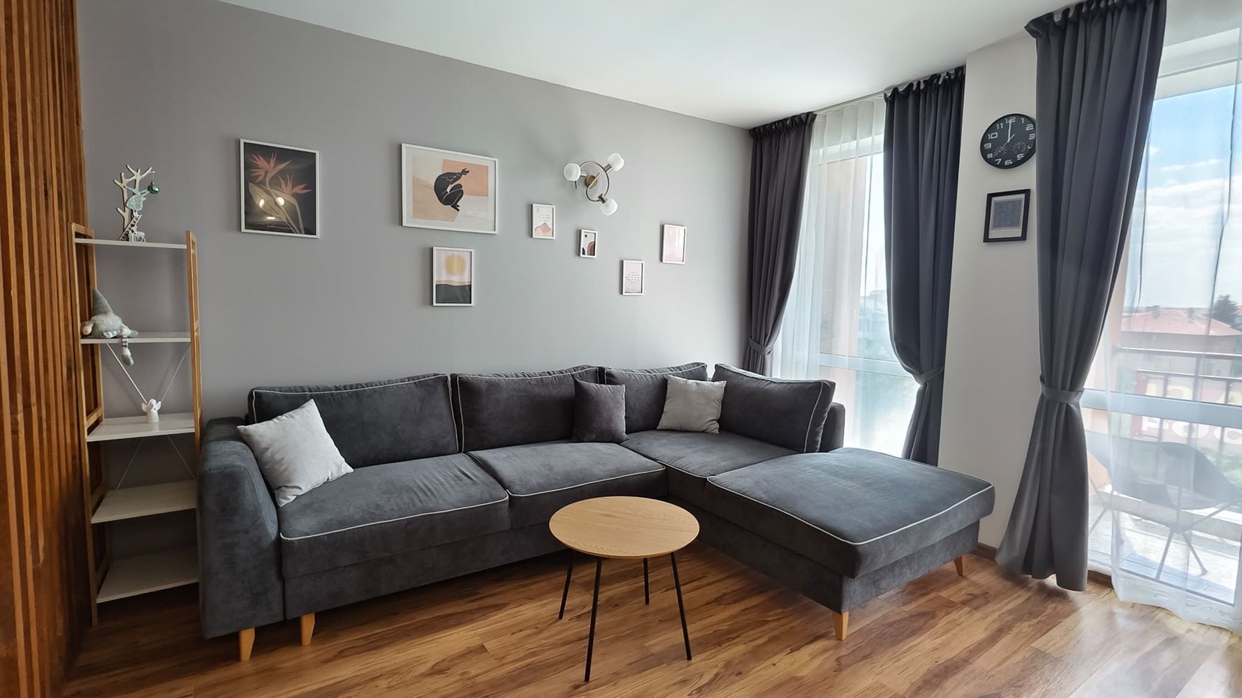 Spacious Modern Furnished Studio with a Separate Bedroom in a Complex in Aheloy – Ready to Move In