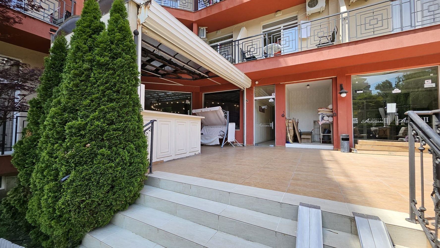 Cozy studio in a modern complex in Sunny Beach with swimming pool and fitness, a short walk from the beach
