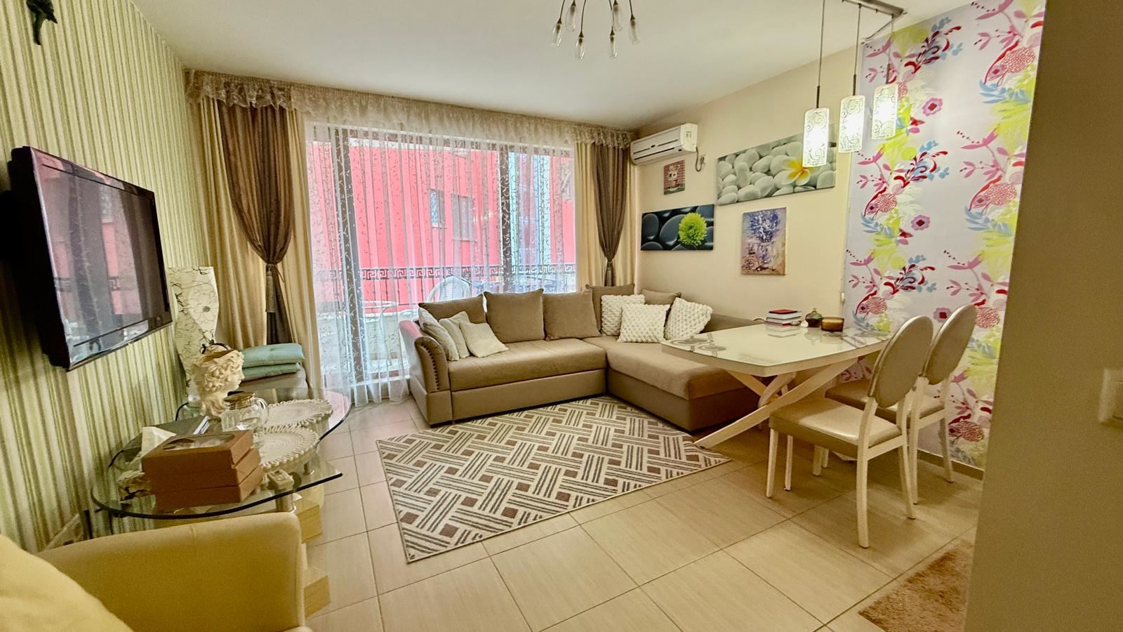 Three-Room Apartment on the First Sea Line in Nessebar – Spaciousness, Two Bedrooms and the Sea in Front of the Complex