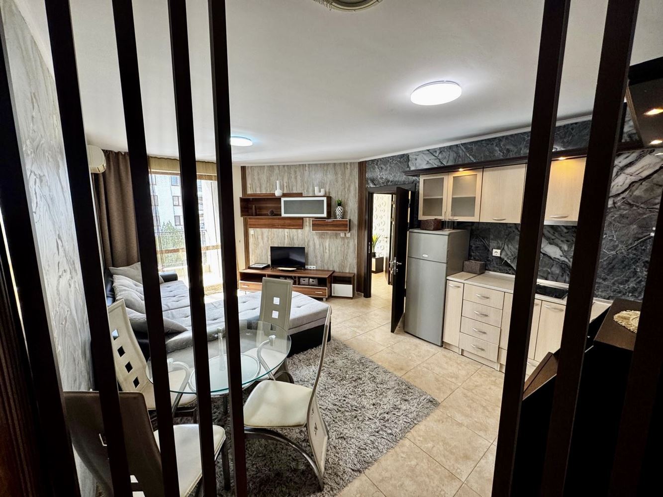 Spacious one-bedroom apartment with pool view in Nessebar