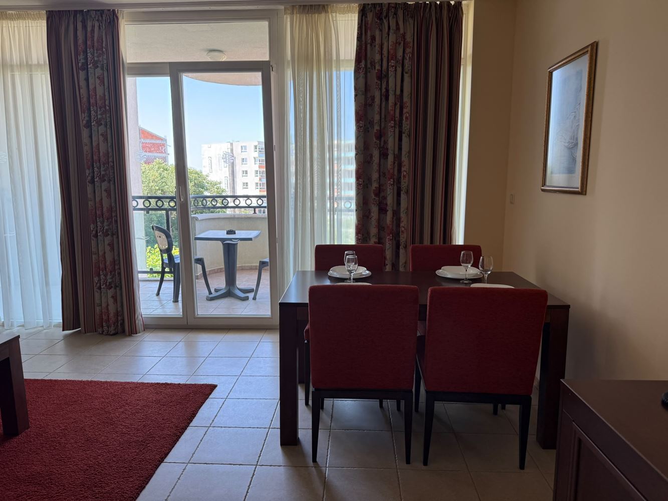Spacious One-Bedroom Apartment on the First Line in Pomorie