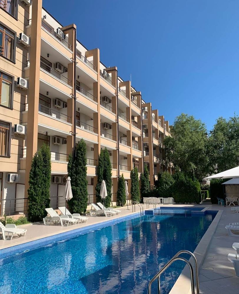 Furnished Studio Apartment in Sunny Beach with Swimming Pool, Parking and Year-Round Security