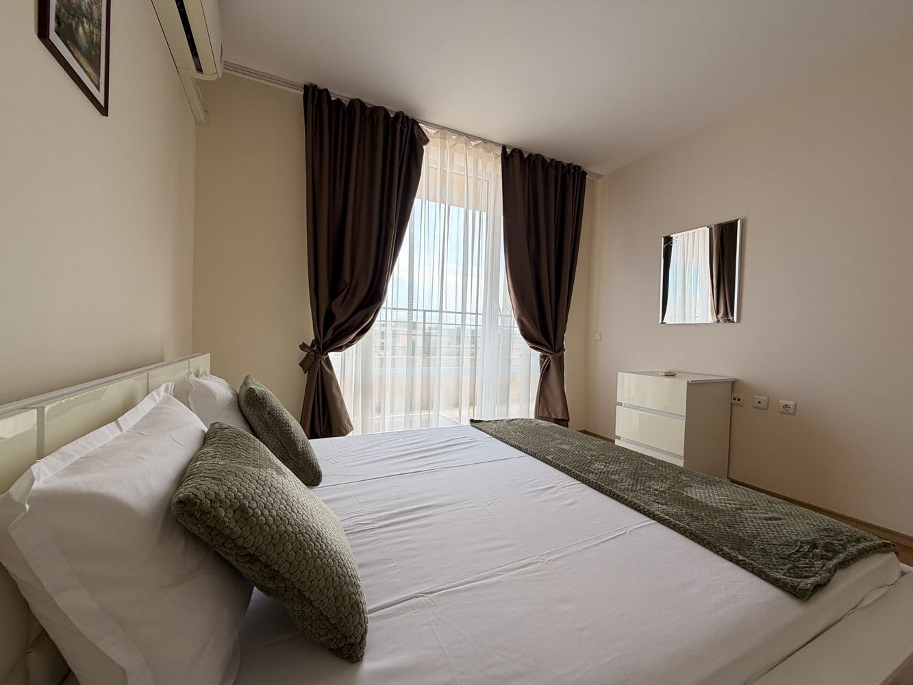 Spacious Apartment with Two Bedrooms in Sunny Beach – Panoramic View and Quiet Location