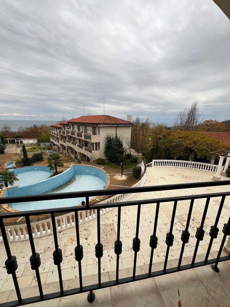 Unique Two-Bedroom Apartment with Panoramic Sea and Pool Views on the First Line in Obzor