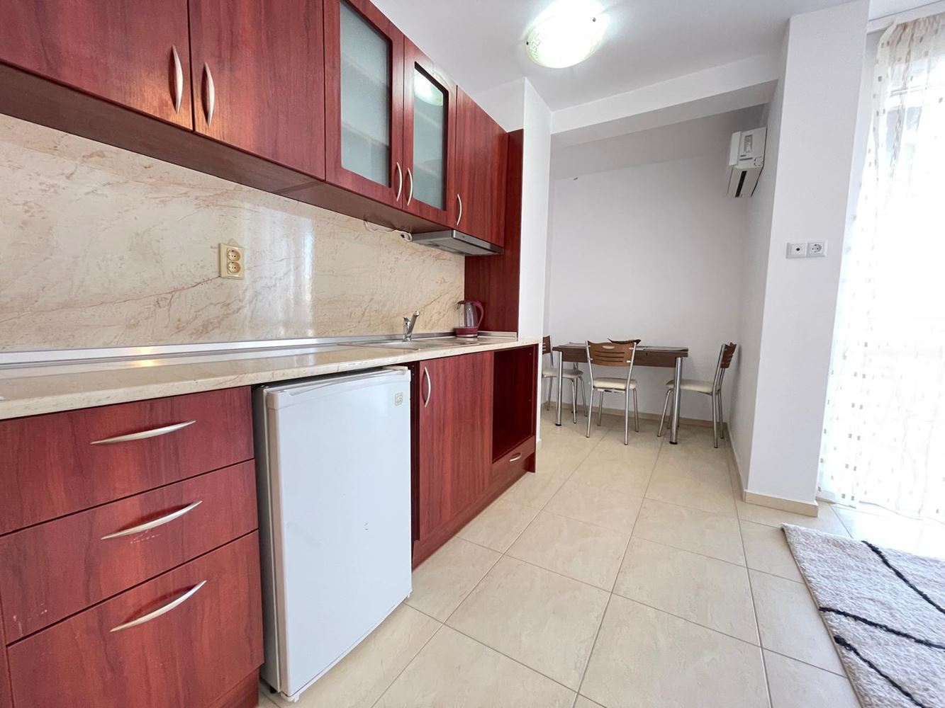 Stylish furnished studio in a year-round complex in Sunny Beach, 400 meters from the beach