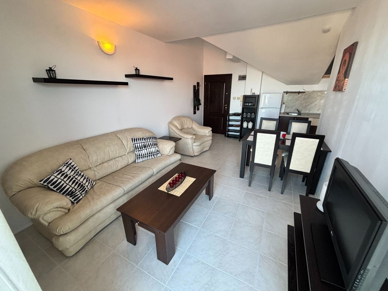 Cozy One-Bedroom Apartment with Panoramic Sea View in Sveti Vlas
