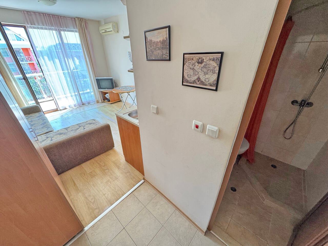 Comfortable Studio in Sunny Beach – Excellent Location, Coziness and Security Just 400 Meters from the Beach