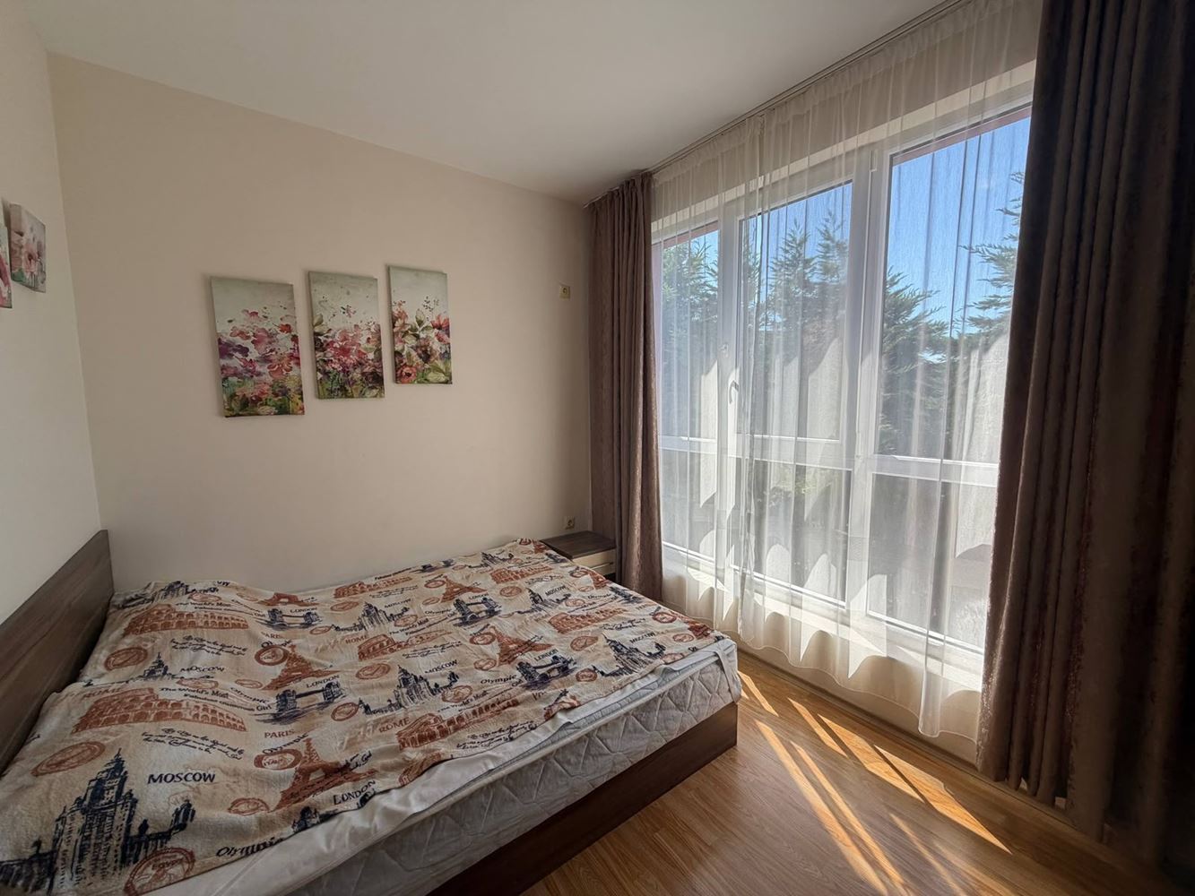 One-Bedroom Apartment in the Heart of Ravda – Cozy Home with a View of Greenery